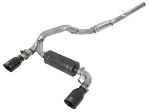 49-33103-B | AFE Power Takeda 3 IN 304 Stainless Steel Cat-Back Exhaust System w/ Black Tip (2016-2018 Focus RS L4-2.3L t)