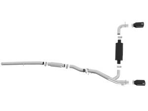 aFe Power - 49-33103-B | AFE Power Takeda 3 IN 304 Stainless Steel Cat-Back Exhaust System w/ Black Tip (2016-2018 Focus RS L4-2.3L t) - Image 2