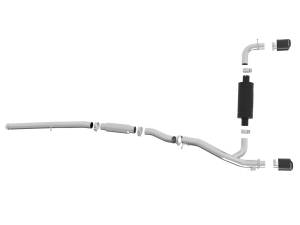 aFe Power - 49-33103-C | AFE Power Takeda 3 IN 304 Stainless Steel Cat-Back Exhaust System w/ Carbon Fiber Tip (2016-2018 Focus RS L4-2.3L t) - Image 2