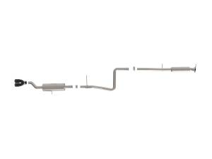 aFe Power - 49-33134-B | AFE Power Takeda 2-1/4 IN 304 Stainless Steel Cat-Back Exhaust System w/ Black Tip (2014-2019 Fiesta L4-1.6L) - Image 2