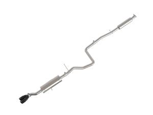 aFe Power - 49-33134-B | AFE Power Takeda 2-1/4 IN 304 Stainless Steel Cat-Back Exhaust System w/ Black Tip (2014-2019 Fiesta L4-1.6L) - Image 1