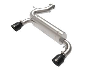 aFe Power - 49-33137-B | AFE Power Vulcan Series 3 IN to 2-1/2 IN Stainless Steel Axle-Back Exhaust System Black (2021-2024 Bronco L4-2.3L t/V6-2.7L tt) - Image 2