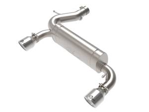 aFe Power - 49-33137-P | AFE Power Vulcan Series 3 IN to 2-1/2 IN Stainless Steel Axle-Back Exhaust System Polished (2021-2024 Bronco L4-2.3L t/V6-2.7L tt) - Image 2