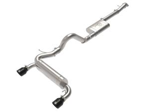 aFe Power - 49-33138-B | AFE Power Vulcan Series 3 IN to 2-1/2 IN Stainless Steel Cat-Back Exhaust System Black (2021-2024 Bronco L4-2.3L t/V6-2.7L tt) - Image 1