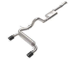 49-33138-C | AFE Power Vulcan Series 3 IN to 2-1/2 IN Stainless Steel Cat-Back Exhaust System Carbon (2021-2024 Bronco L4-2.3L t/V6-2.7L tt)