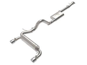 49-33138-P | AFE Power Vulcan Series 3 IN to 2-1/2 IN Stainless Steel Cat-Back Exhaust System Polished (2021-2024 Bronco L4-2.3L t/V6-2.7L tt)