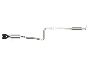 aFe Power - 49-33140-B | AFE Power Takeda 2-1/2 IN 304 Stainless Steel Cat-Back Exhaust System w/ Black Tip (2014-2019 Fiesta ST L4-1.6L t) - Image 2