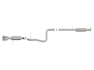 aFe Power - 49-33140-P | AFE Power Takeda 2-1/2 IN 304 Stainless Steel Cat-Back Exhaust System w/ Polished Tip (2014-2019 Fiesta ST L4-1.6L t) - Image 2