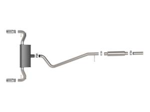 aFe Power - 49-33142-P | AFE Power Vulcan Series 2-1/2 IN 304 Stainless Steel Cat-Back Exhaust System Polished (2021-2024 Bronco Sport L3-1.5L t/L4-2.0L t) - Image 2