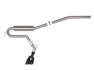 aFe Power - 49-33144-B | AFE Power Rebel Series 2-1/2 IN 304 Stainless Steel Cat-Back Exhaust System w/ Black Tip (2022-2024 Maverick L4-2.0L t) - Image 2