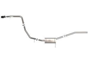 aFe Power - 49-33145-B | AFE Power Vulcan Series 2-1/2 IN 304 Stainless Steel Cat-Back Exhaust System w/ Black Tip (2022-2024 Maverick L4-2.0L t) - Image 2