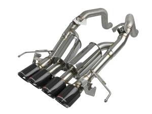 aFe Power - 49-34056-1C | AFE Power MACH Force-Xp 304 Stainless Steel Axle-Back Exhaust System w/ Carbon Fiber Tips (2014-2019 Corvette C7 V8-6.2L) - Image 1