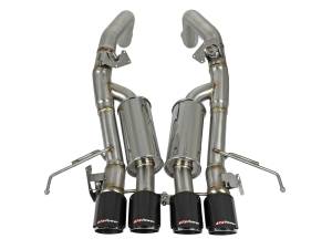 aFe Power - 49-34056-1C | AFE Power MACH Force-Xp 304 Stainless Steel Axle-Back Exhaust System w/ Carbon Fiber Tips (2014-2019 Corvette C7 V8-6.2L) - Image 2