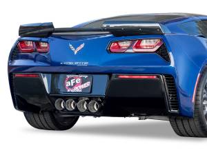 aFe Power - 49-34056-P | AFE Power MACH Force-Xp 304 Stainless Steel Axle-Back Exhaust System w/Polished Tips (2014-2019 Corvette C7 V8-6.2L) - Image 9