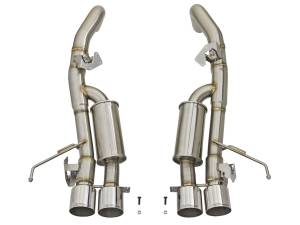 aFe Power - 49-34056-P | AFE Power MACH Force-Xp 304 Stainless Steel Axle-Back Exhaust System w/Polished Tips (2014-2019 Corvette C7 V8-6.2L) - Image 2