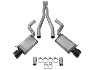 aFe Power - 49-34063-B | AFE Power MACH Force-Xp 3 IN 304 Stainless Steel Cat-Back Exhaust System w/Black Tip (2009-2015 CTS-V V8-6.2L sc) - Image 2