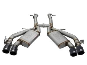 aFe Power - 49-34068-B | AFE Power MACH Force-Xp 3 IN 304 Stainless Steel Axle-Back Exhaust System w/Black Tip (2016-2024 Camaro SS V8-6.2L sc) - Image 1