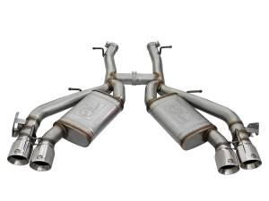 aFe Power - 49-34068-P | AFE Power MACH Force-Xp 3 IN 304 Stainless Steel Axle-Back Exhaust System w/Polished Tip (2016-2024 Camaro SS V8-6.2L sc) - Image 1