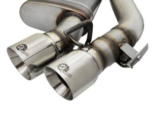 aFe Power - 49-34068-P | AFE Power MACH Force-Xp 3 IN 304 Stainless Steel Axle-Back Exhaust System w/Polished Tip (2016-2024 Camaro SS V8-6.2L sc) - Image 6