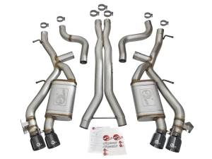 aFe Power - 49-34069-B | AFE Power MACH Force-Xp 3 IN 304 Stainless Steel Cat-Back Exhaust System w/Black Tip (2016-2024 Camaro SS V8-6.2L sc) - Image 2