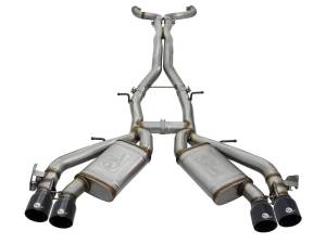 aFe Power - 49-34069-B | AFE Power MACH Force-Xp 3 IN 304 Stainless Steel Cat-Back Exhaust System w/Black Tip (2016-2024 Camaro SS V8-6.2L sc) - Image 1