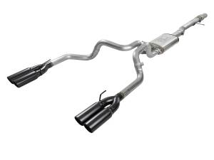 49-34102-B | AFE Power Vulcan Series 304 Stainless Steel Cat-Back Exhaust System w/ Black Tip (2019-2024 Silverado, Sierra 1500 V8-6.2L)