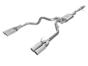 49-34102-P | AFE Power Vulcan Series 304 Stainless Steel Cat-Back Exhaust System w/ Polished Tip (2019-2024 Silverado, Sierra 1500 V8-6.2L)