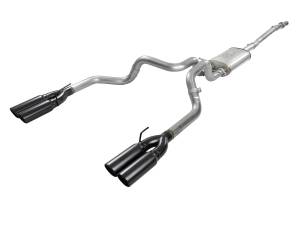 49-34105-B | AFE Power Vulcan Series 3 IN 304 Stainless Steel Cat-Back Exhaust System w/ Black Tips (2019-2024 Silverado, Sierra 1500 V8-5.3L)