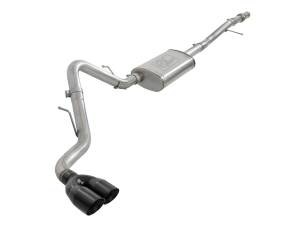 49-34106-B | AFE Power Vulcan Series 3 IN 304 Stainless Steel Cat-Back Exhaust System w/ Black Tips (2019-2024 Silverado, Sierra 1500 V6-4.3L/V8-5.3L)