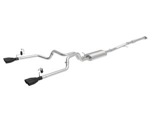 49-34110-B | AFE Power Vulcan Series 304 Stainless Steel Cat-Back Exhaust System w/ Black Tip (2019-2024 Silverado, Sierra 1500 L4-2.7L t)