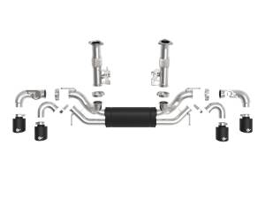 aFe Power - 49-34124-B | AFE Power MACH Force-Xp 304 Stainless Steel Cat-Back Exhaust w/ Muffler Black (w/ NPP) (2020-2024 Corvette C8 V8-6.2L) - Image 2