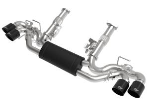 49-34124-B | AFE Power MACH Force-Xp 304 Stainless Steel Cat-Back Exhaust w/ Muffler Black (w/ NPP) (2020-2024 Corvette C8 V8-6.2L)