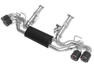 49-34124-C | AFE Power MACH Force-Xp 304 Stainless Steel Cat-Back Exhaust w/ Muffler Carbon (w/ NPP) (2020-2024 Corvette C8 V8-6.2L)