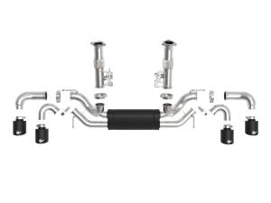 aFe Power - 49-34127-B | AFE Power MACH Force-Xp 304 Stainless Steel Cat-Back Exhaust w/ Muffler Black (No NPP) (2020-2024 Corvette C8 V8-6.2L) - Image 2