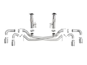 aFe Power - 49-34127NM-P | AFE Power MACH Force-Xp 304 Stainless Steel Cat-Back Exhaust w/o Muffler Polished (No NPP) (2020-2024 Corvette C8 V8-6.2L) - Image 2