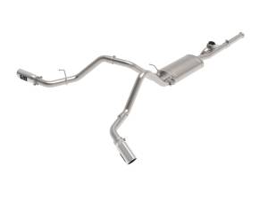 49-34131-P | AFE Power Gemini XV 3 IN 304 Stainless Steel Cat-Back Exhaust System w/ Cut-Out Polished (2009-2018 Silverado, Sierra 1500 V6-4.3/V8-4.8/5.3L)