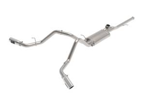 aFe Power - 49-34132-P | AFE Power Gemini XV 3 IN 304 Stainless Steel Cat-Back Exhaust System w/ Cut-Out Polished (2014-2019 Silverado, Sierra 1500 V6-4.3L/V8-4.8/5.3L) - Image 1