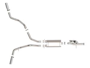 aFe Power - 49-34133-P | AFE Power Gemini XV 3 IN 304 Stainless Steel Cat-Back Exhaust System w/ Cut-Out Polished (2009-2018 Silverado, Sierra 1500 V6-4.3/V8-4.8/5.3L) - Image 2