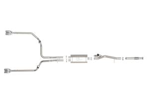 aFe Power - 49-34139-P | AFE Power Gemini XV 3 IN 304 Stainless Steel Cat-Back Exhaust System w/ Cut-Out Polished (2019-2024 Silverado, Sierra 1500 V8-5.3L) - Image 2