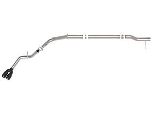 aFe Power - 49-34145-B | AFE Power Rebel XD Series 3 IN 304 Stainless Steel DPF-Back Exhaust w/Dual Black Tips (2023-2024 Silverado, Sierra 1500 L6-3.0L td) - Image 2