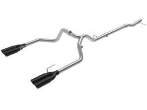 aFe Power - 49-34146-B | AFE Power Vulcan Series 3 IN 304 Stainless Steel DPF-Back Exhaust System w/Black Tip (2023-2024 Silverado, Sierra 1500 L6-3.0L td) - Image 1