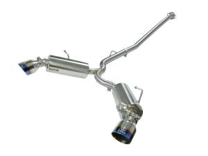 49-36023-L | AFE Power Takeda 2-1/2 IN 304 Stainless Steel Cat-Back Exhaust System w/Blue Flame Tip (2012-2024 86 H4-2.0L)