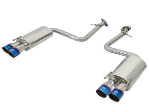 aFe Power - 49-36037-L | AFE Power Takeda 2 IN 304 Stainless Steel Axle-Back Exhaust System w/ Blue Flame Tip (2018-2023 RC 300 L4-2.0L t) - Image 2