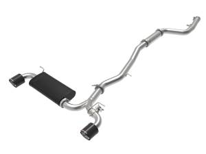 aFe Power - 49-36043-C | AFE Power Takeda 3 IN to 2-1/2 IN 304 Stainless Steel Cat-Back Exhaust System Carbon Fiber (2020-2024 GR Supra A90 L6-3.0L t) - Image 1