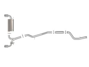 aFe Power - 49-36050-P | AFE Power Takeda 3 IN to 2-1/2 IN 304 Stainless Steel Cat-Back Exhaust System w/Polish Tip (2021-2024 GR Supra A90 L4-2.0L t) - Image 2