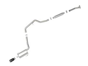 aFe Power - 49-36052-B | AFE Power Takeda 2-1/4 IN 304 Stainless Steel Cat-Back Exhaust System w/Black Tip (2012-2016 Impreza H4-2.0L) - Image 2