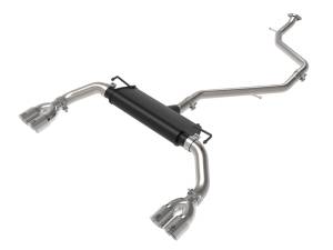 49-36054-P | AFE Power Takeda 2 IN to 2-1/2 IN 304 Stainless Steel Cat-Back Exhaust w/ Polished Tip (2019-2022 UX200 L4-2.0L)