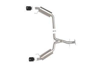 aFe Power - 49-36055-B | AFE Power Takeda 2-1/2 IN 304 Stainless Steel Axle-Back Exhaust System w/ Black Tip (2006-2013 IS250/IS350 V6-2.5L/3.5L) - Image 2