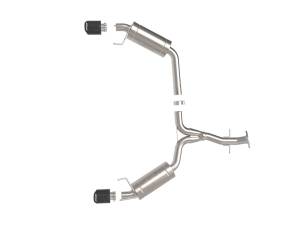 aFe Power - 49-36055-C | AFE Power Takeda 2-1/2 IN 304 Stainless Steel Axle-Back Exhaust System w/ Carbon Fiber (2006-2013 IS250/IS350 V6-2.5L/3.5L) - Image 2