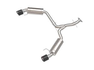 49-36055-C | AFE Power Takeda 2-1/2 IN 304 Stainless Steel Axle-Back Exhaust System w/ Carbon Fiber (2006-2013 IS250/IS350 V6-2.5L/3.5L)